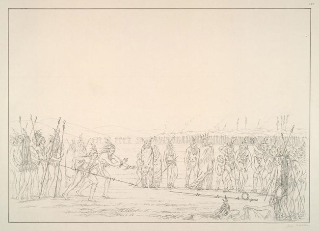 drawing of traditional game