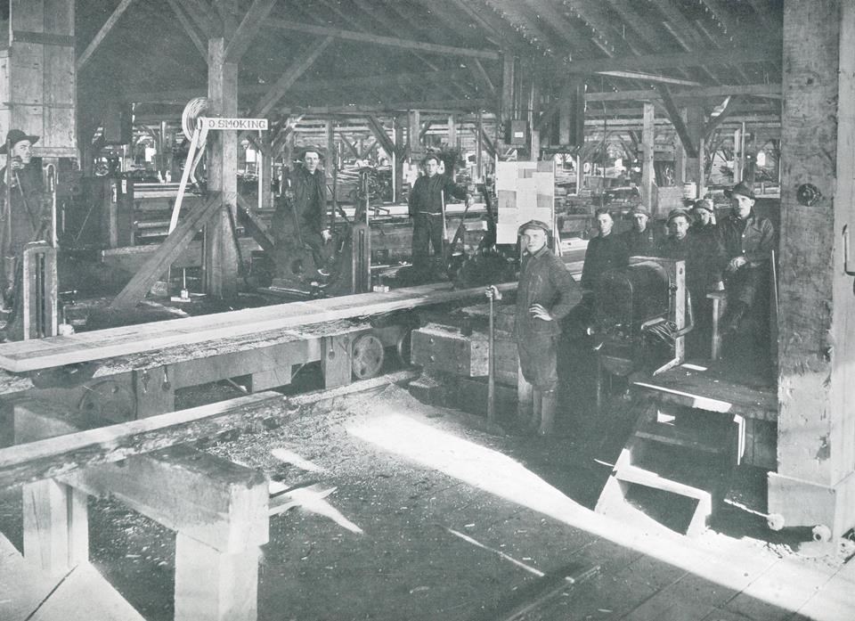 Soldiers inside Spruce Mill
