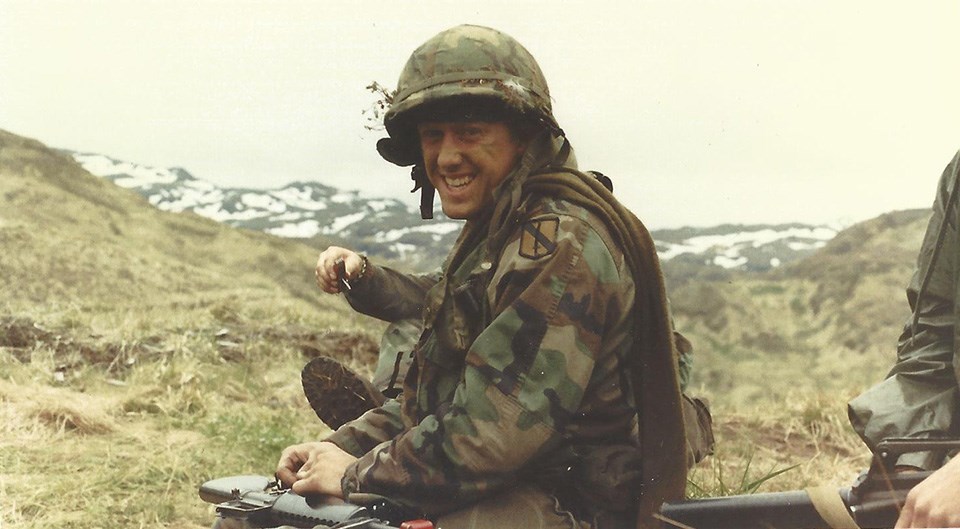 John Pflaumer man in army fatigues