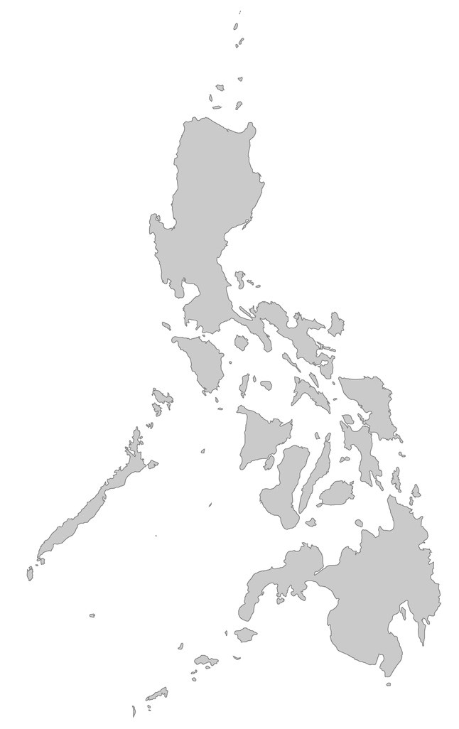 philippines Philippines shaded grey