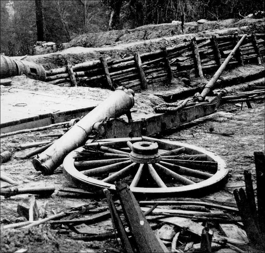 Close up of old wagon wheel.