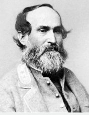 Black and White Photograph of Confederate Lt. Gen. Jubal Early. He has a large, well-kept beard.