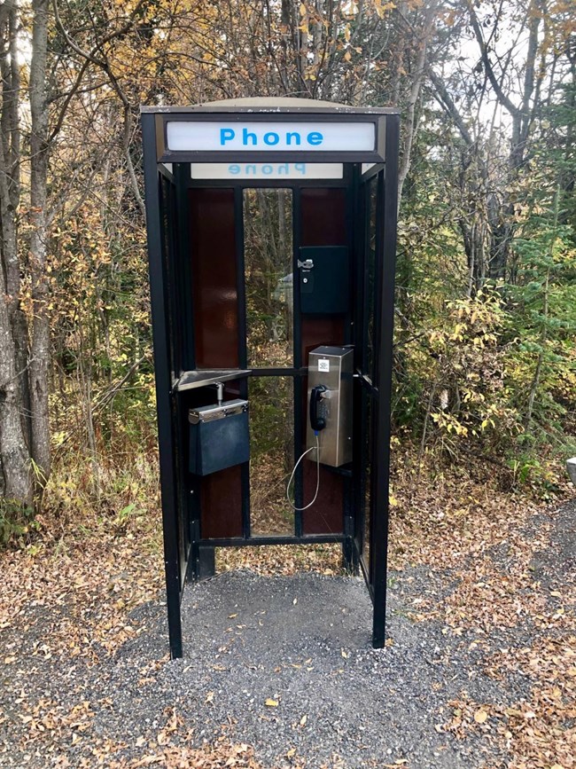 a phone booth