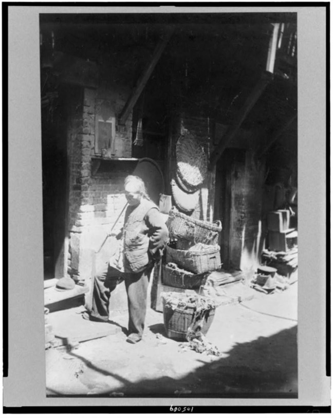 rag picker Chinese rag picker in San Francisco Library of Congress