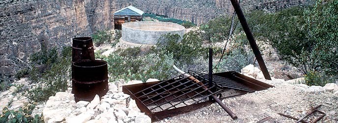 Santa Elena Canyon candelilla camp.