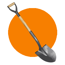 shovel Illustration of a shovel