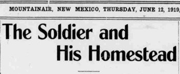 Many WWI veterans took homesteads across the Nation