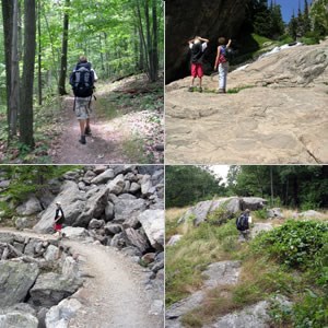 Sustainable trails inspire the human spirit, as evidenced by these images from Rocky Mountain National Park, Colorado, and the Appalachian National Scenic Trail, Maine to Georgia.