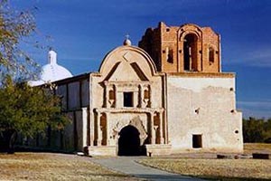 Spanish colonial mission church of San José de Tumacácori.