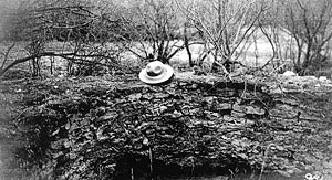 Hat on lime kiln.