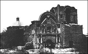 Old photo of Mission church.