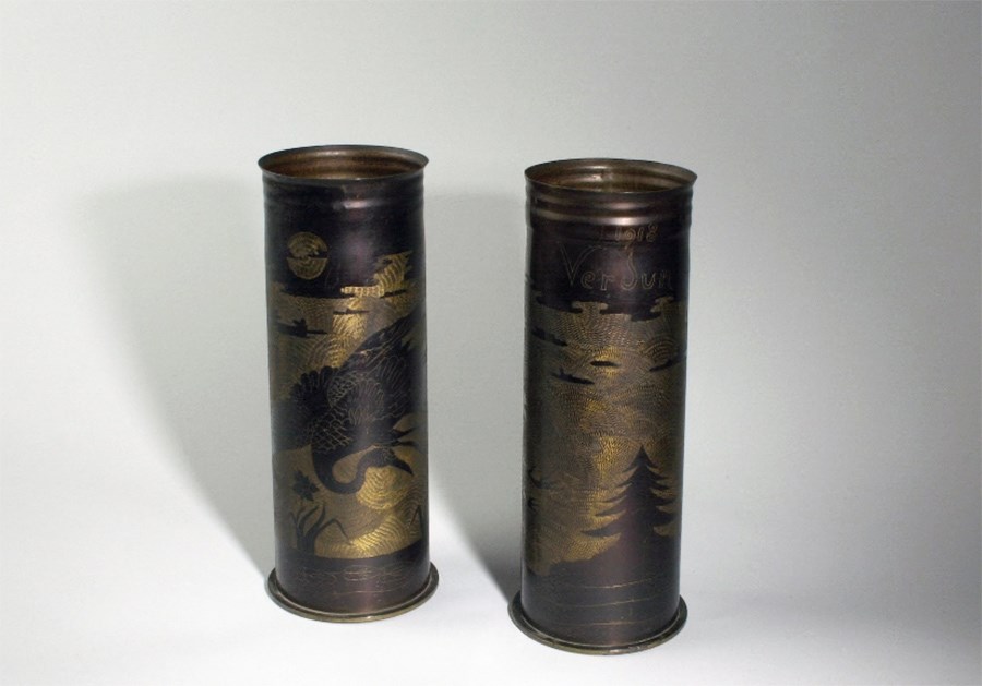 Trench Art Vases