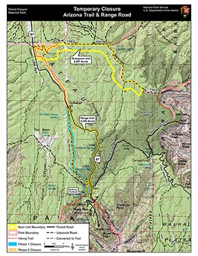 Map of prescribed fire area. Click for larger version.