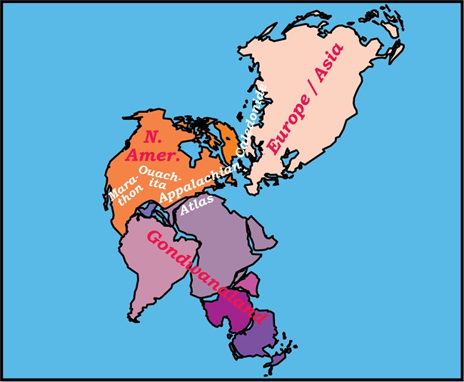 world map pangea plate reconstruction