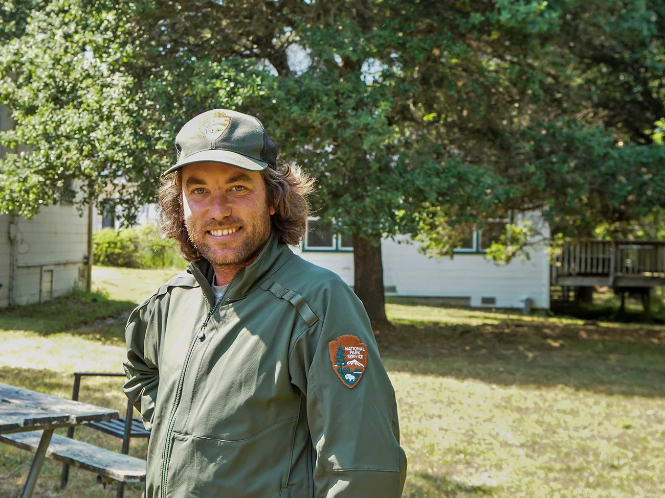 xxPORE_180606_MO__73 Wildlife technician Taylor Ellis smiles outside the Point Reyes headquarters.