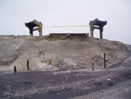 Boardwalk damage in the Maryland District, 37kb.