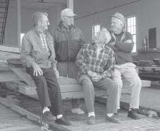 From left to right, Louis Bitner, Frank Williams, Edward “Popsicle” Lewis, and Kenny Johnson