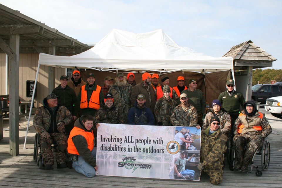 photo of hunters with mobility challenges