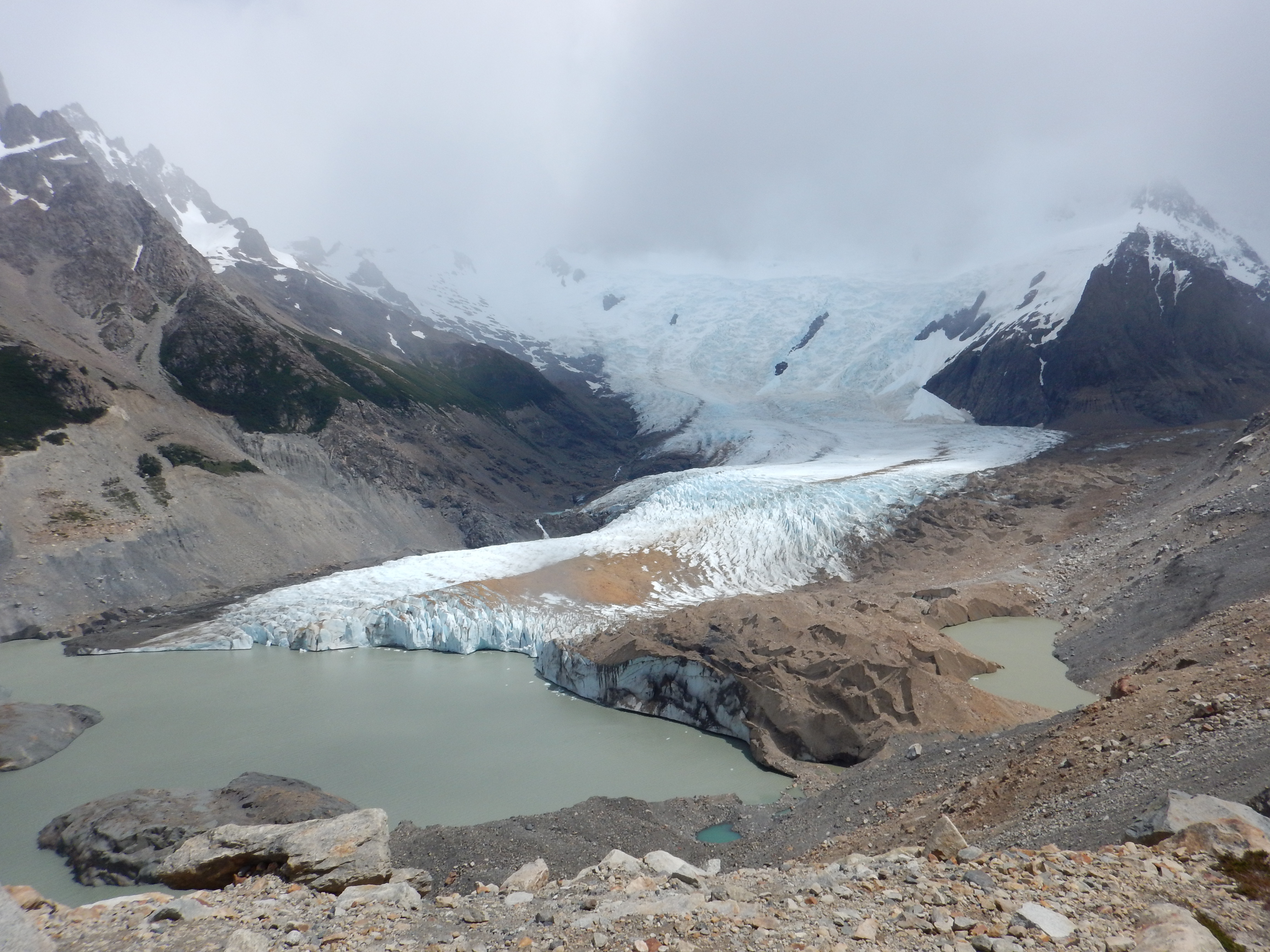A mountain glacier in Patagonia.