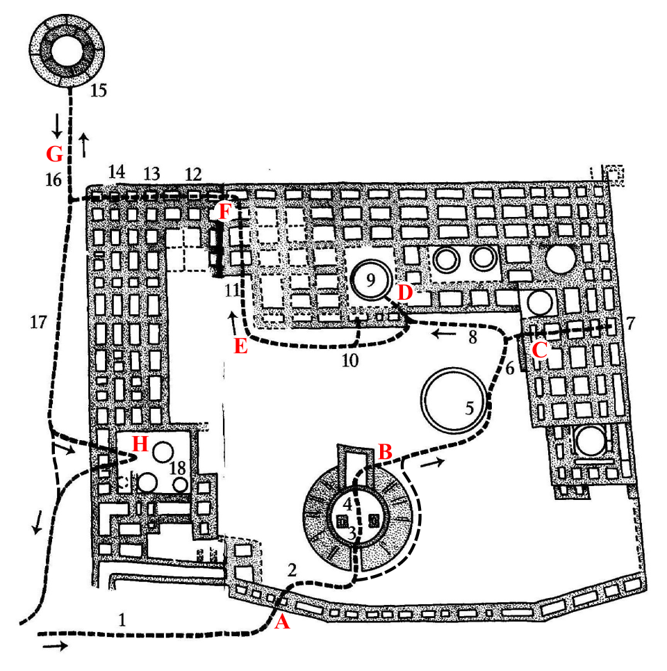 Accessibility Map of Aztec Ruins Trail