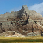 Badlands butte
