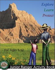 Front page of the Junior Ranger Activity Book Front page of the Junior Ranger Activity Book