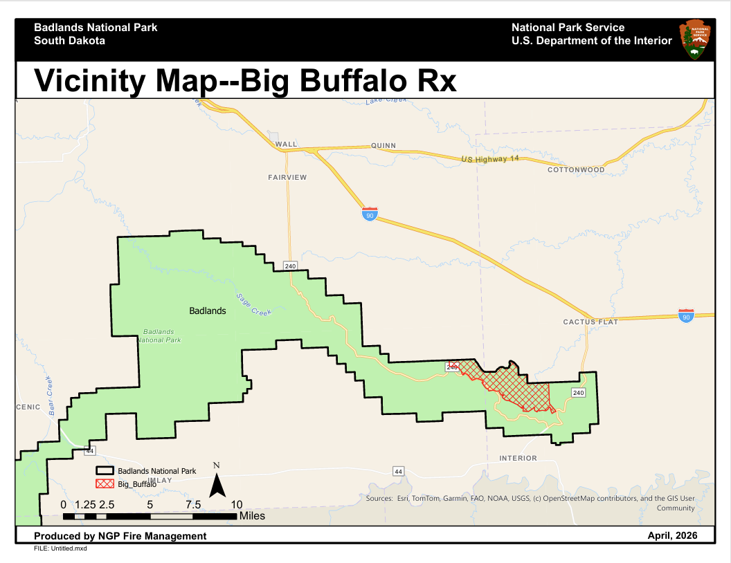 Prescribed Burn Planned at Badlands National Park to Improve Habitat and Reduce Wildfire Risk