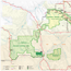 Section of the Badlands National Park map Section of the Badlands National Park map
