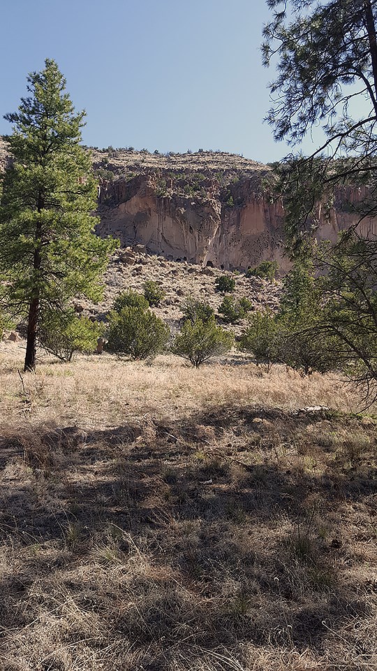 behind the visitor center