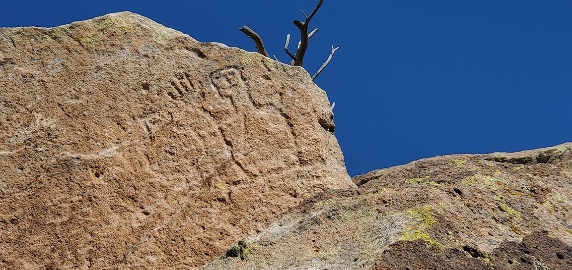 petroglyph man