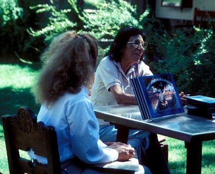 Pablita Velarde at book signing Pablita Velarde at book signing
