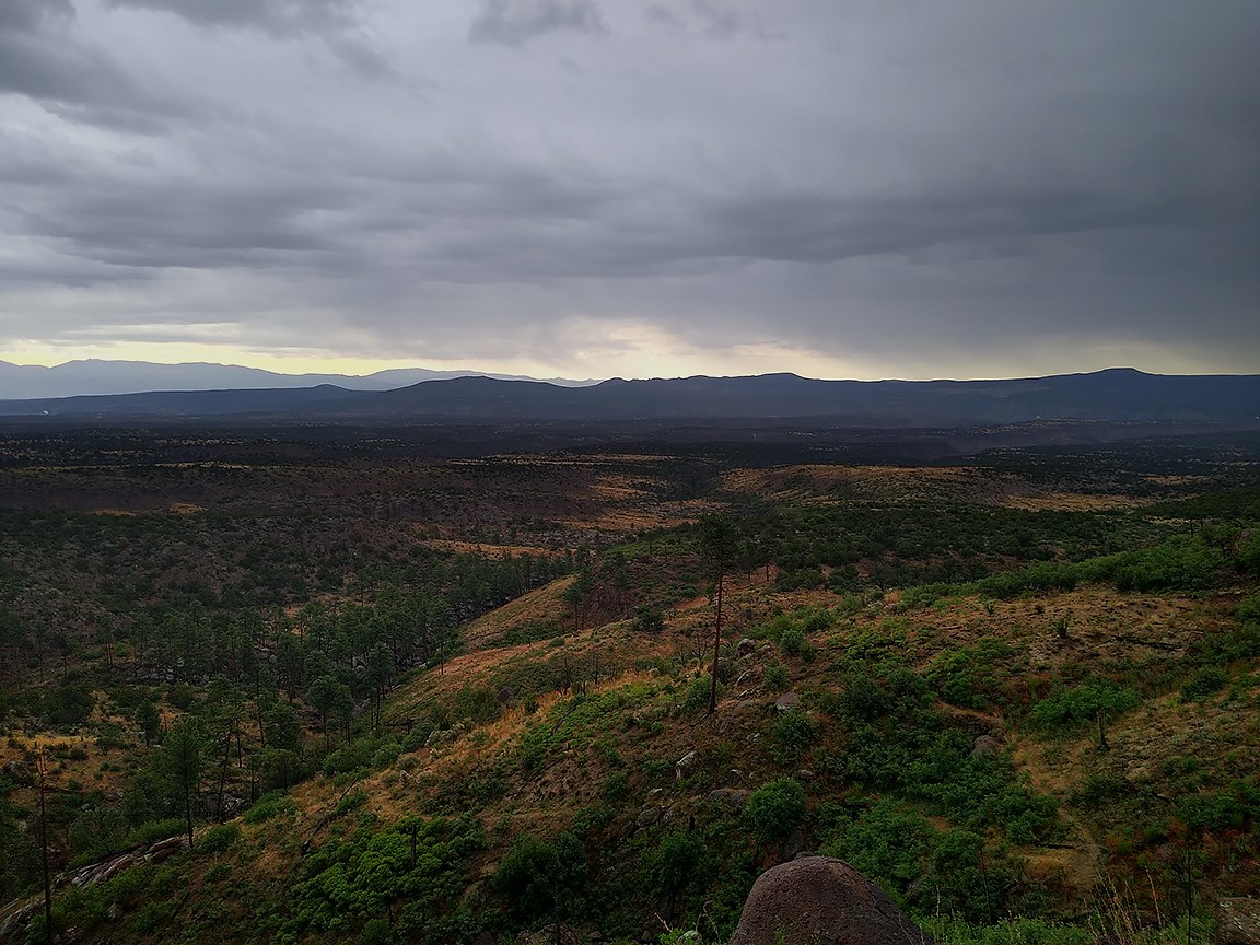 Horse mesa during rain