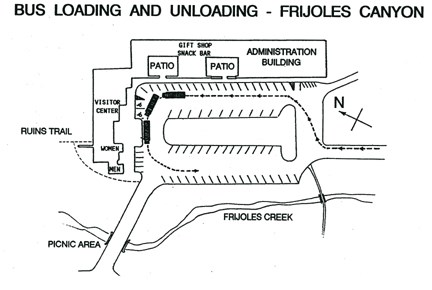 Bus Parking Maps - Bandelier National Monument (U.S. National Park Service)