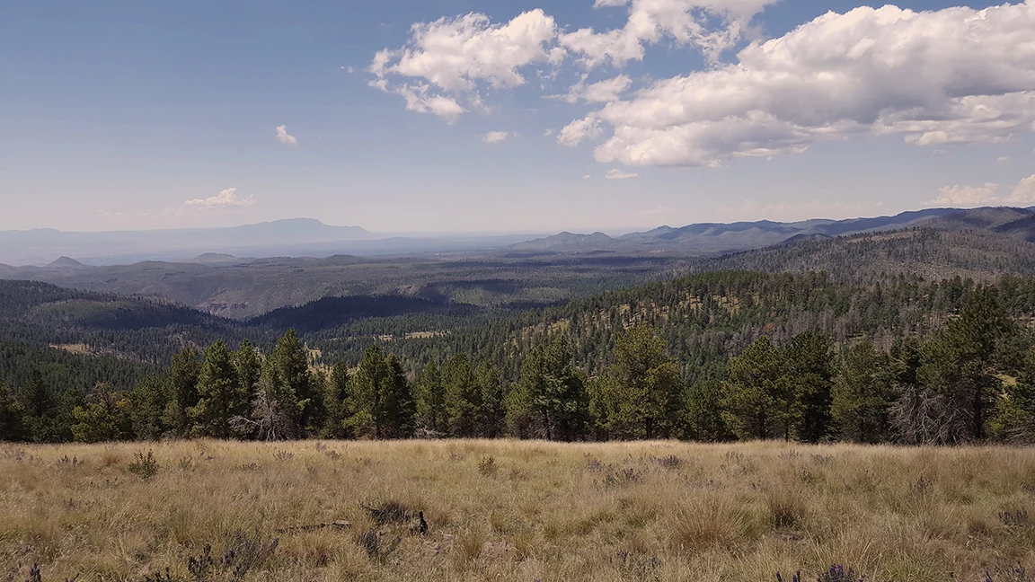 cerro grande 071818 3 view into upper frijoles from cerro grande