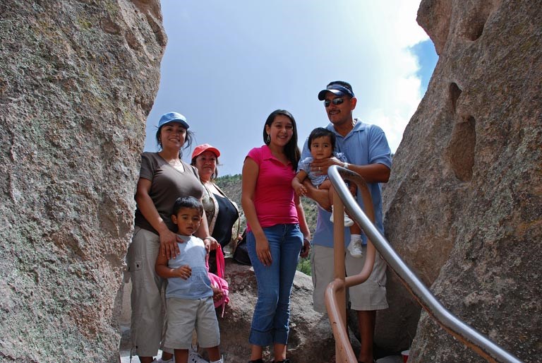 family on Main Loop Trail
