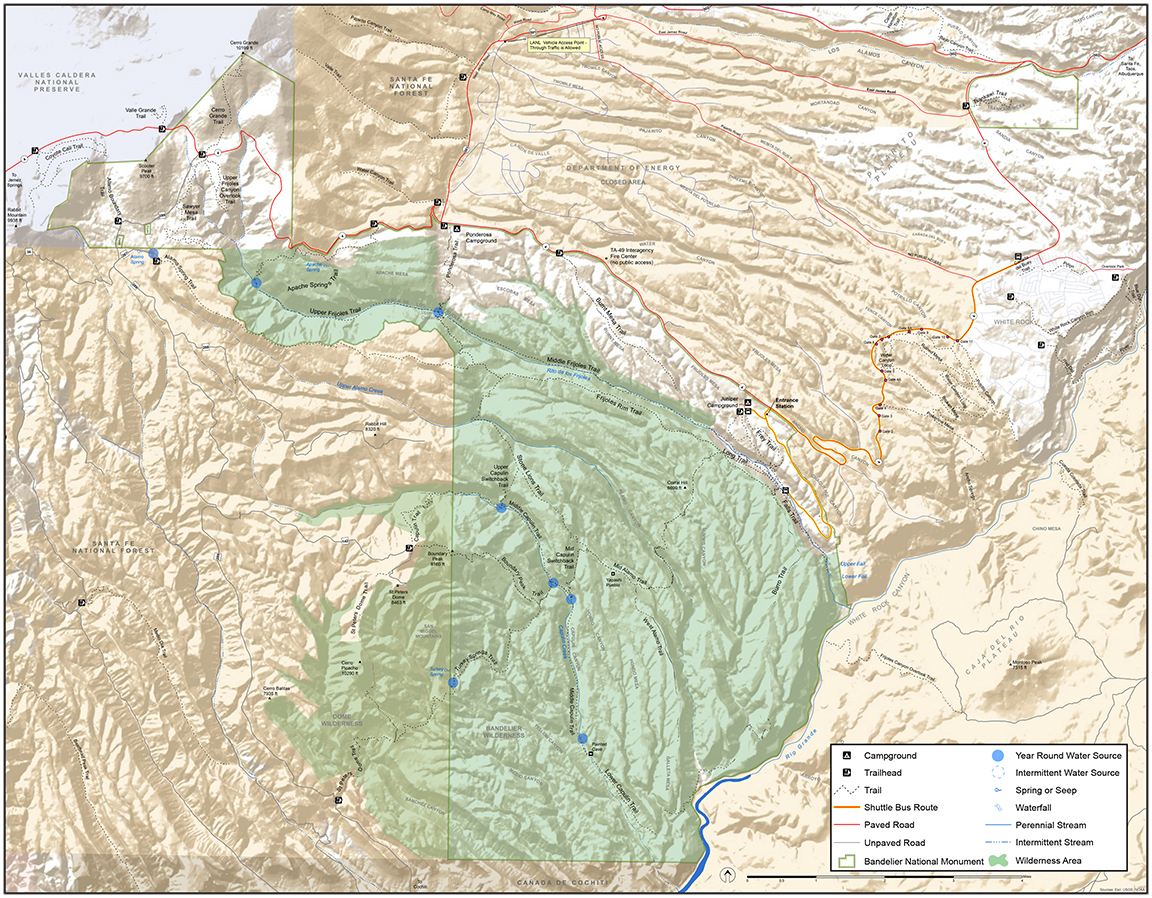 Longer Hikes Bandelier National Monument (U.S. National Park Service)