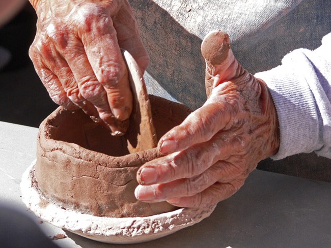 making pottery