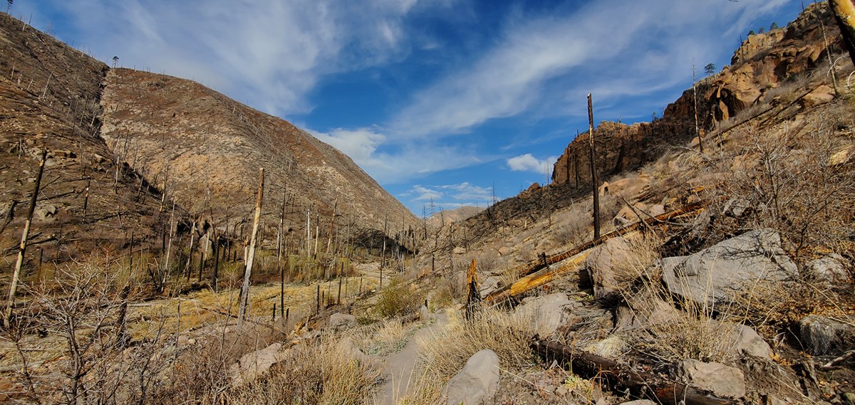 upper frijoles canyon