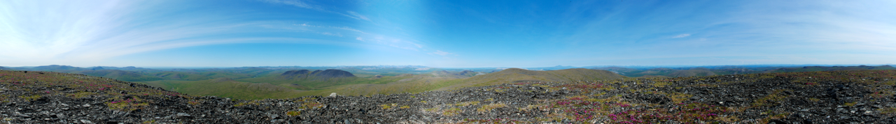 A Summit Panorama from Peak 2033' near Skookum Pass