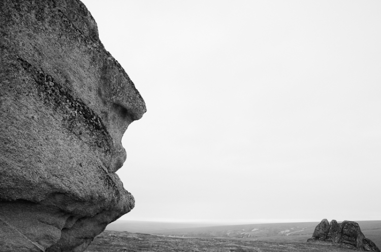 A granite tor resembling a facial profile