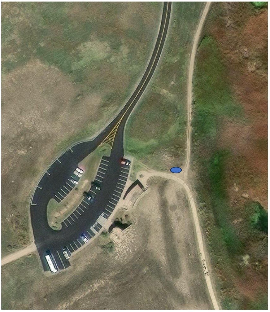 Location #1: Trail junction