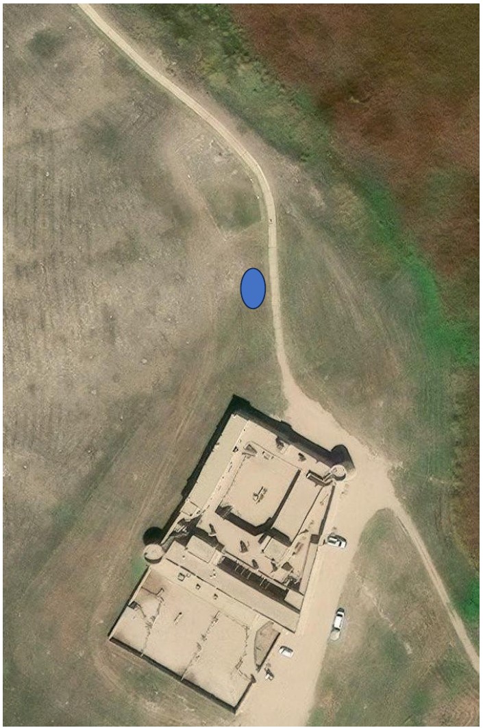 Location #2: Between Cemetery and Fort