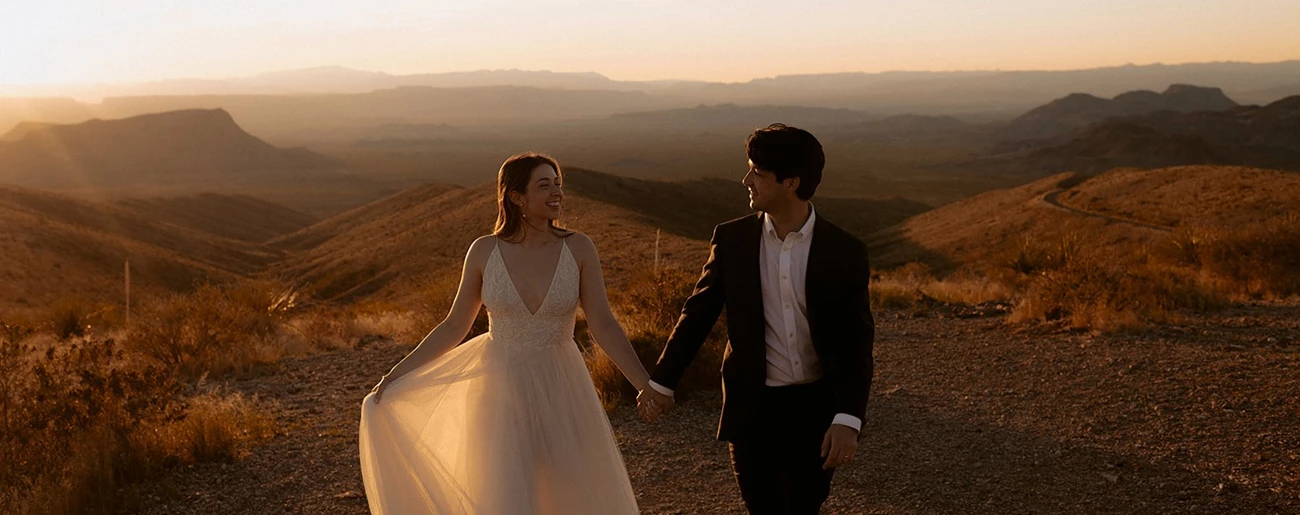 Sunset wedding in Big Bend Sunset wedding in Big Bend