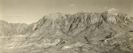 Aerial photograph of the Chisos Mountains, 1937 Aerial photograph of the Chisos Mountains, 1937