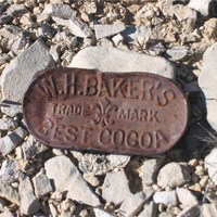 Historic cocoa tin lid