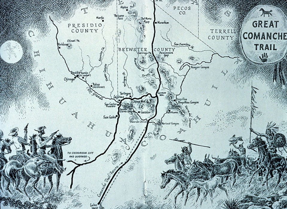 Map of Comanche Trail
