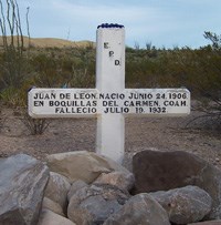 Juan de Leon's gravestone