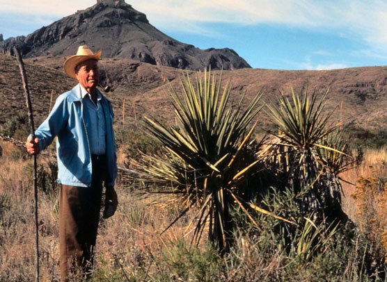 Ross Maxwell in Big Bend, probably 1978.