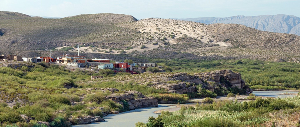 View across the Rio Grande to Boquillas Mexico View across the Rio Grande to Boquillas Mexico