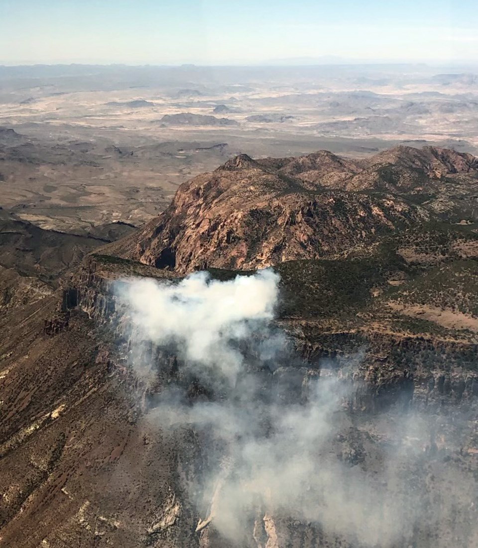 South Rim smoke view South Rim smoke view